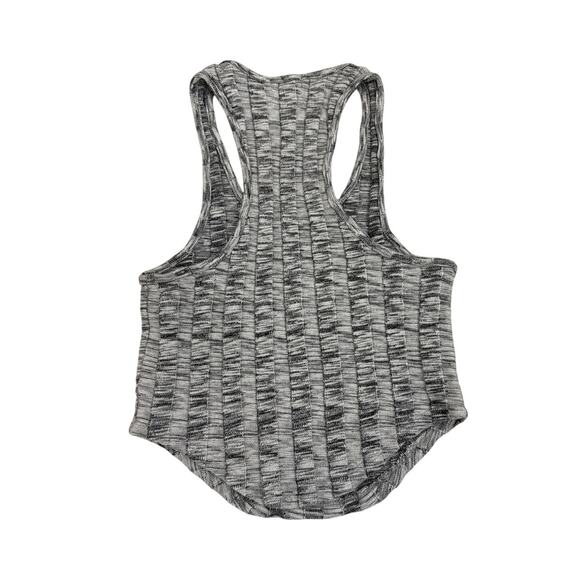 Silence & Noise Gray Ribbed Racerback Tank Top Size Women's Small - Picture 2 of 3